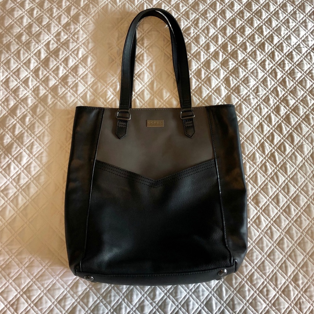 Sorel leather tote